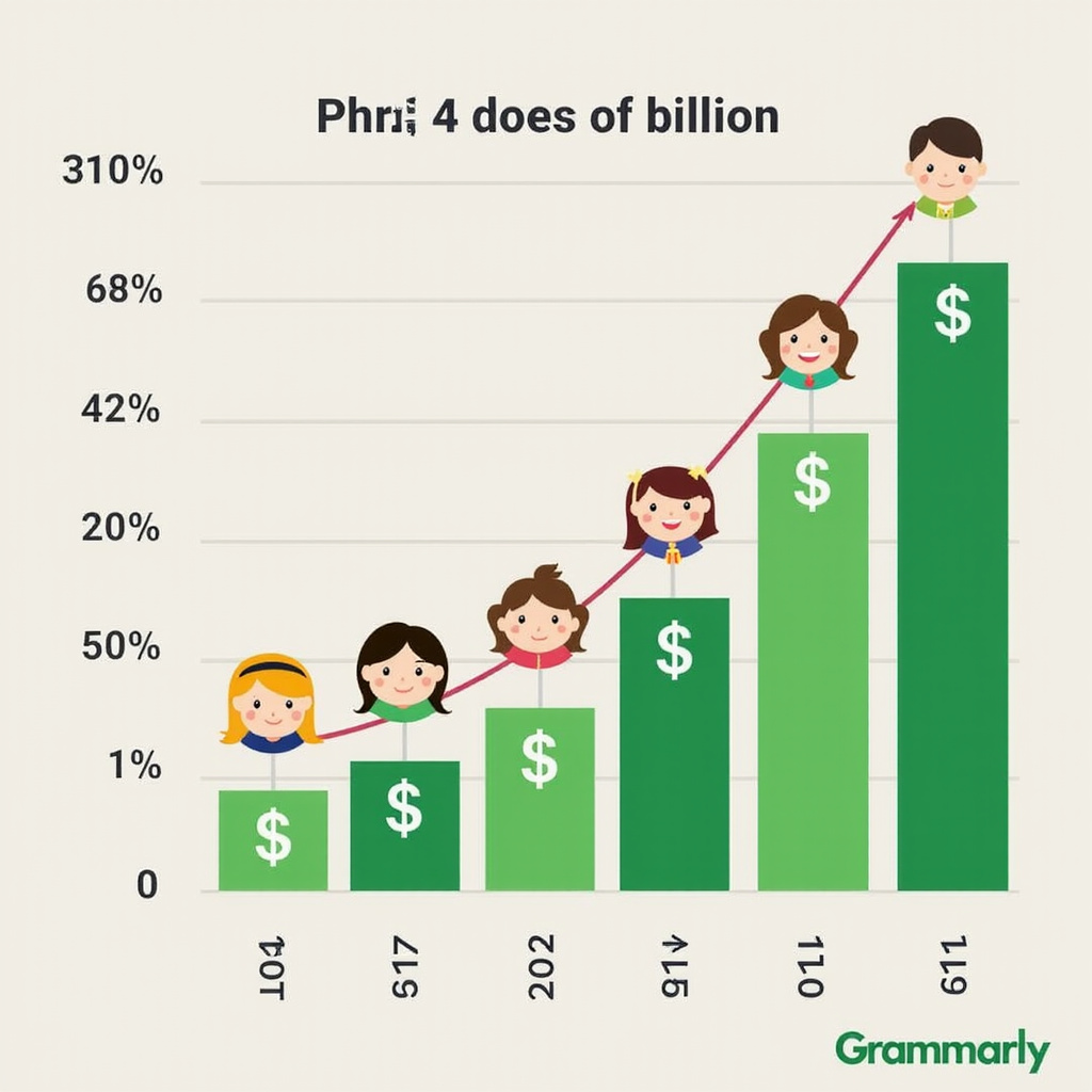 Image d’un graphique montrant la croissance des investissements non dilutifs dans les startups technologiques, avec un focus sur Grammarly et General Catalyst.