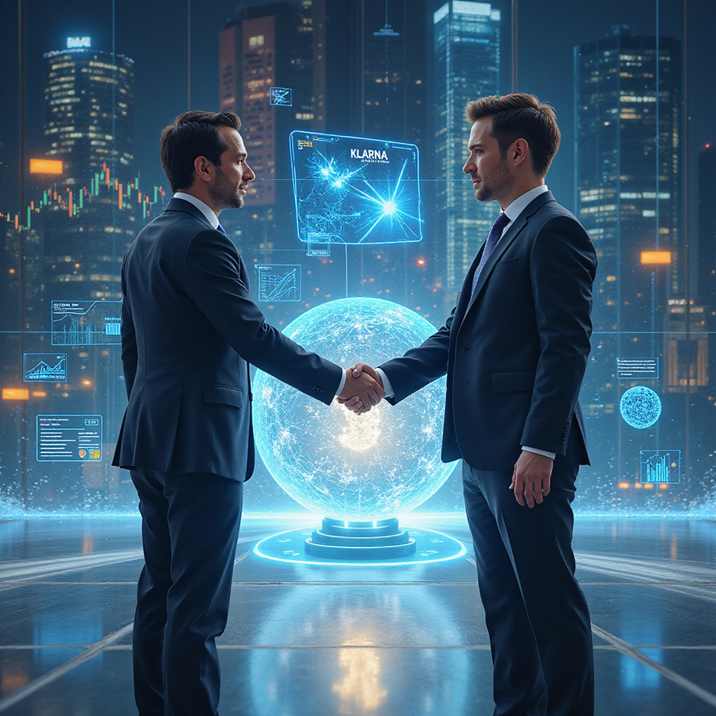 Trois investisseurs visionnaires discutant d’une transaction historique dans le domaine de l’intelligence artificielle.