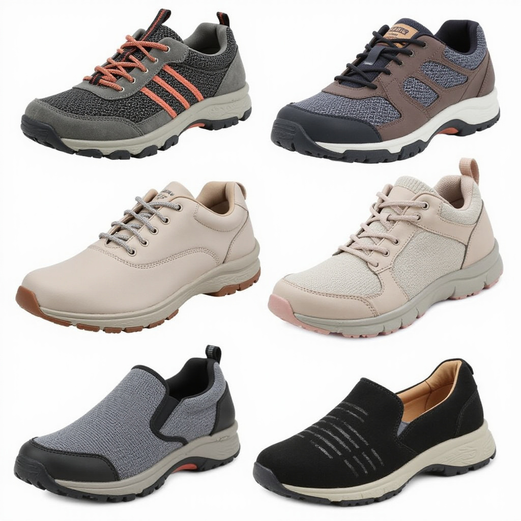 Alt-text : Femme portant des chaussures élégantes et confortables, marchant en ville avec style et aisance.