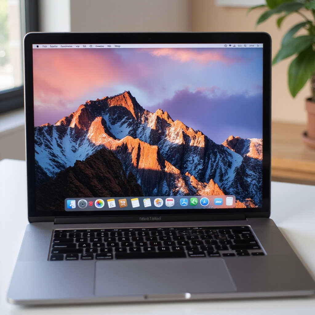 Description alt-text : Capture d’écran de macOS Tahoe montrant le design Liquid Glass et l’interface personnalisable avec des icônes colorées.