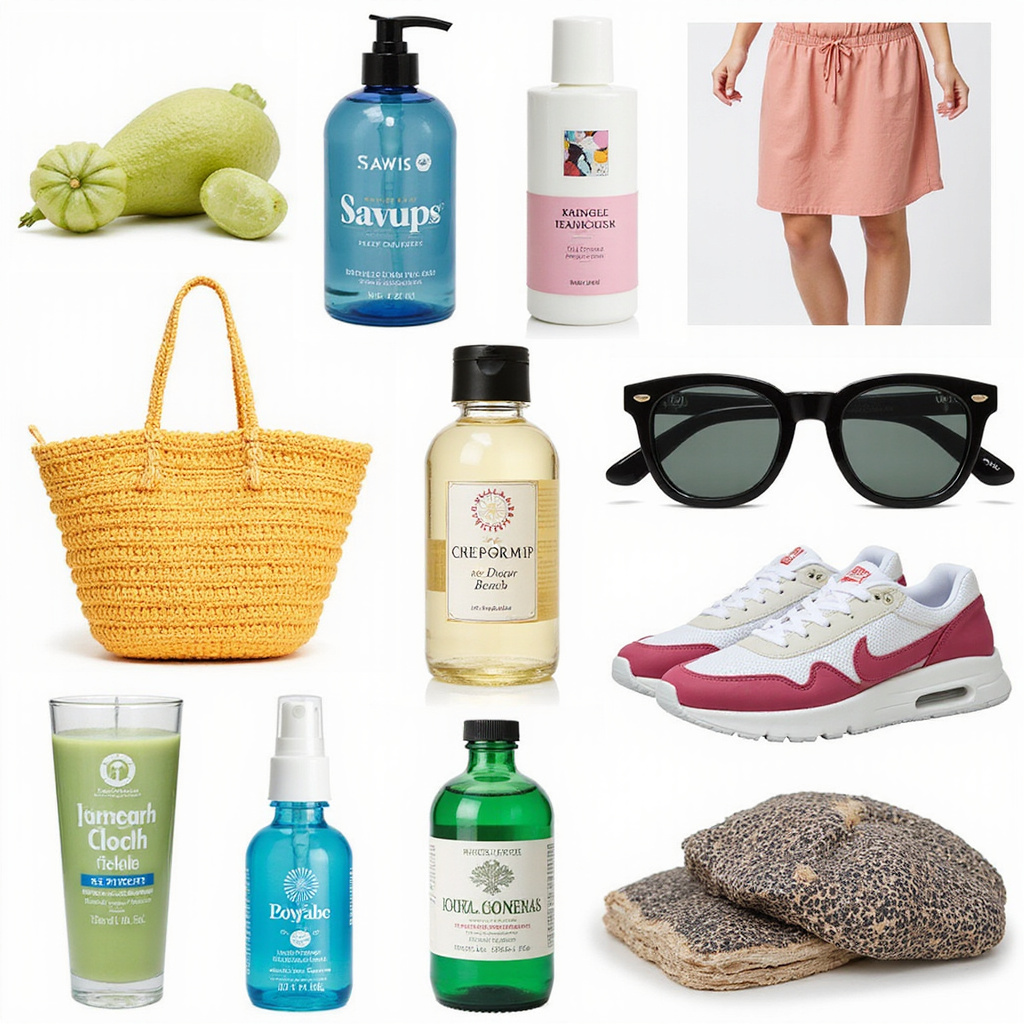 Une collection daccessoires et de produits essentiels pour profiter de lété en toute sérénité, allant de la protection solaire aux accessoires pour voiture.