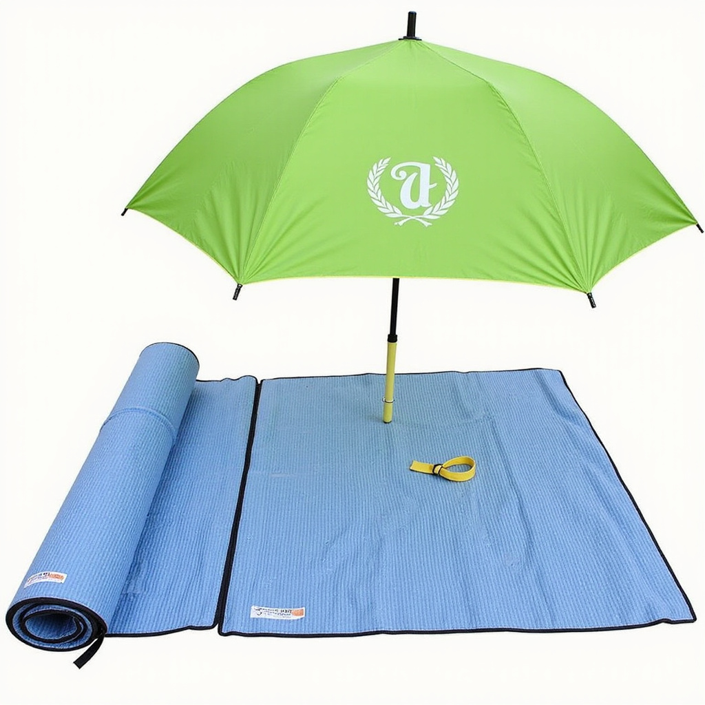 A curated selection of beach essentials including sunscreen, chairs, games, and accessories for a stress-free summer day by the water.