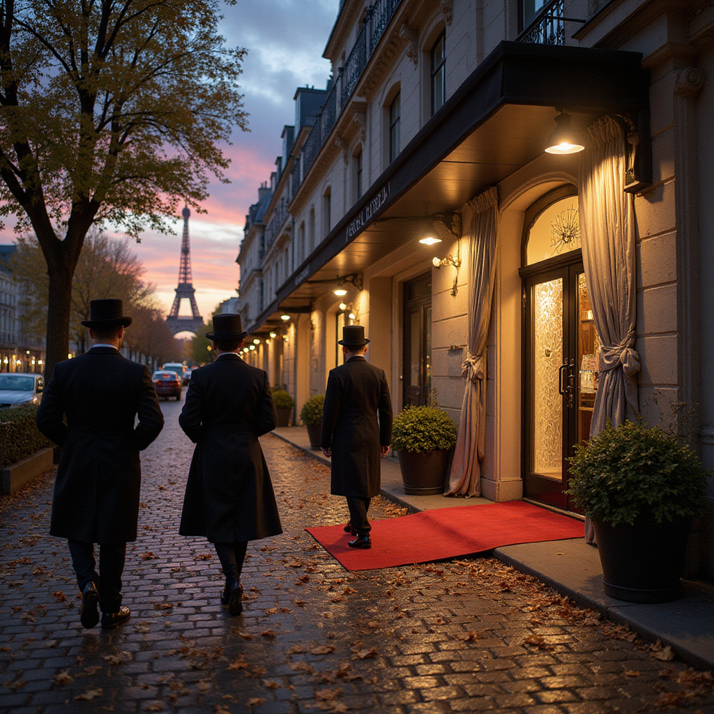 Une foule élégante devant un bâtiment emblématique, prête à assister au défilé Dior.