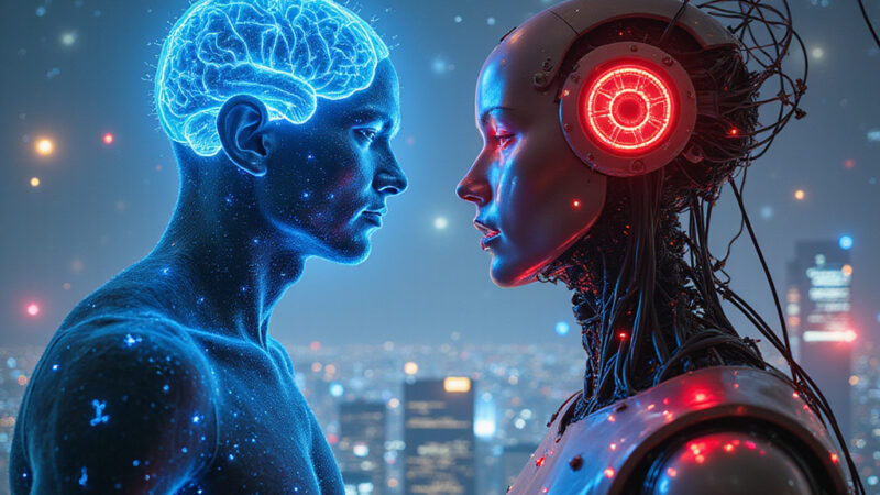 Alt-text : Illustration comparant les capacités de lintelligence artificielle faible et forte, avec des exemples concrets comme les assistants virtuels et les robots autonomes.