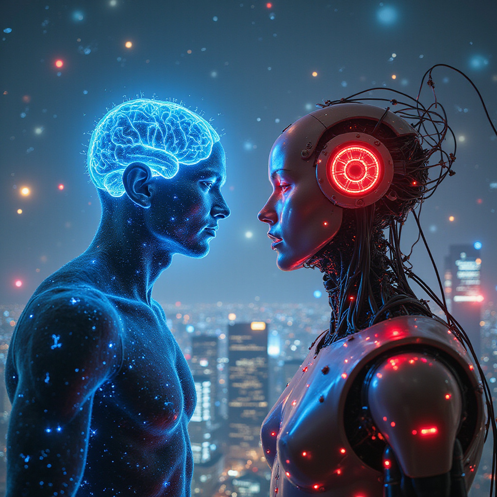Alt-text : Illustration comparant les capacités de lintelligence artificielle faible et forte, avec des exemples concrets comme les assistants virtuels et les robots autonomes.