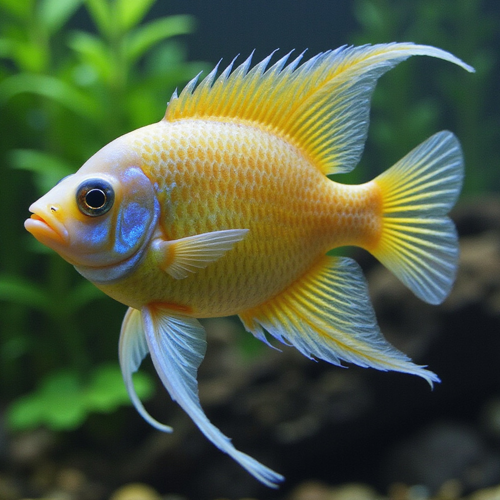 Alt-text : Un aquarium bien entretenu avec des poissons rouges, des guppys et des plantes aquatiques, illustrant un écosystème harmonieux pour les débutants.