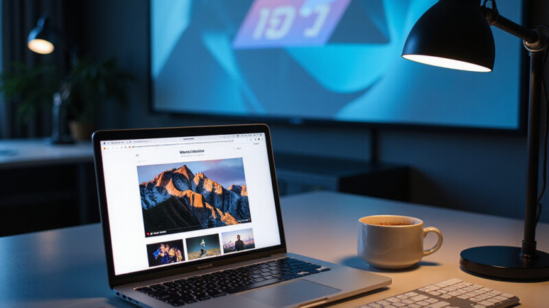 Tim Cook présente les nouveautés du WWDC 2025 lors du keynote en direct sur une scène moderne.