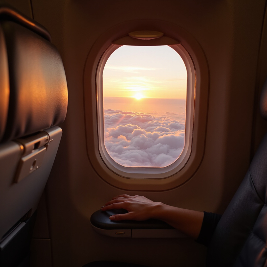 Un voyageur préparant ses bagages et documents pour son premier vol, entouré d’une ambiance calme et organisée.