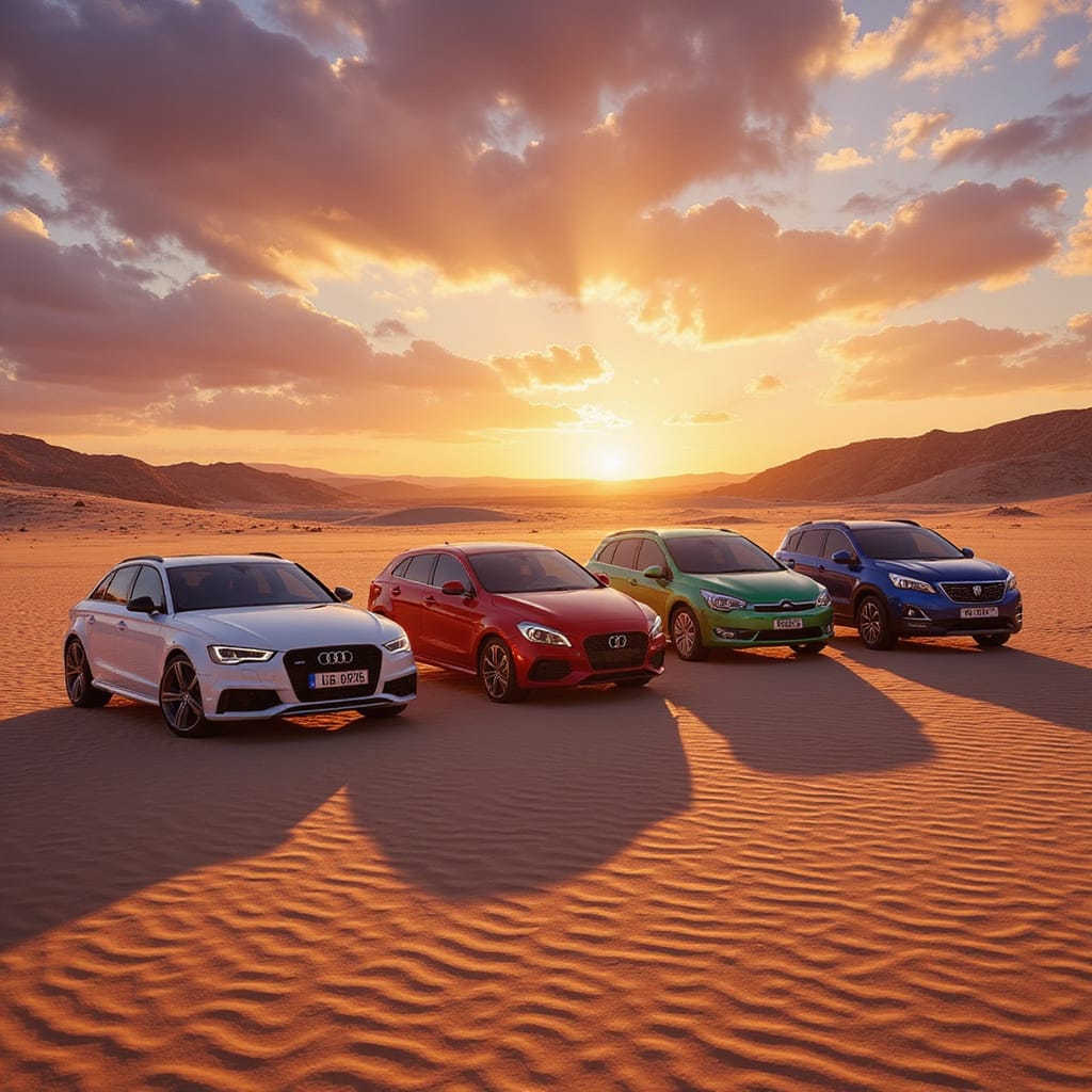 alt-text: Une Tesla Model S et une Porsche 911 garées côte à côte, symbolisant les opportunités manquées dans l’automobile il y a dix ans.