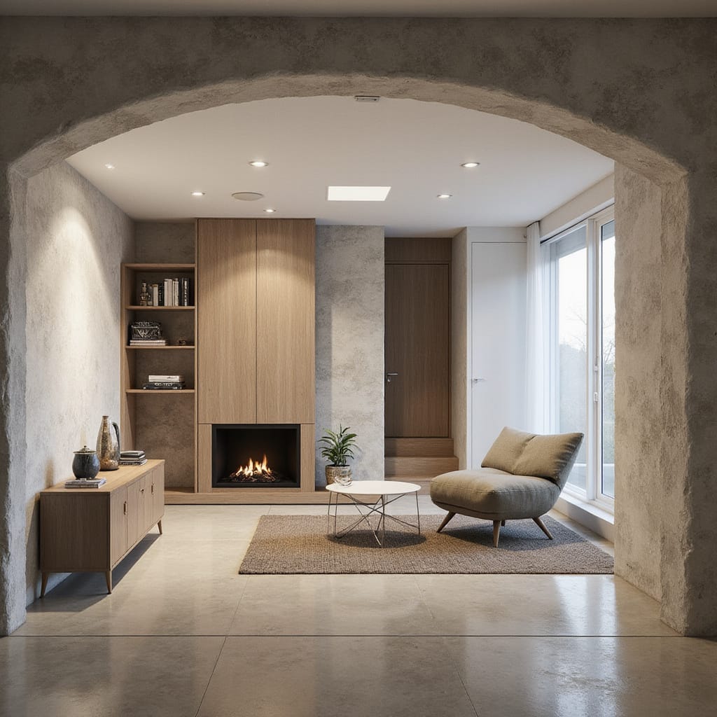 Un appartement moderne avec cellier et place de parking, illustrant l’organisation et la praticité de cet espace de vie.