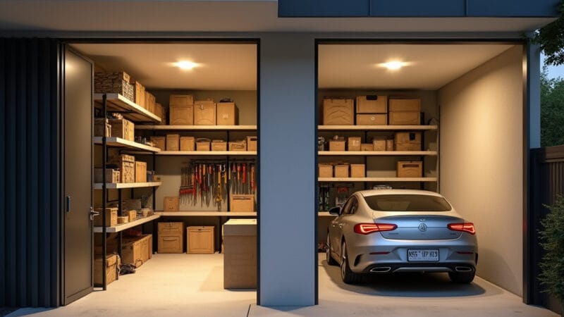 Un appartement moderne avec cellier et place de parking, illustrant l’organisation et la praticité de cet espace de vie.