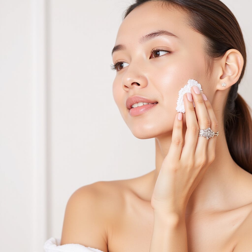 Image d’une collection de produits de soins personnels parfumés et non parfumés posés sur une étagère en bois.