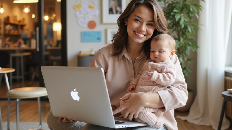 Ali Larter joue avec ses enfants dans le jardin, souriante et détendue, lors d’une journée ensoleillée.