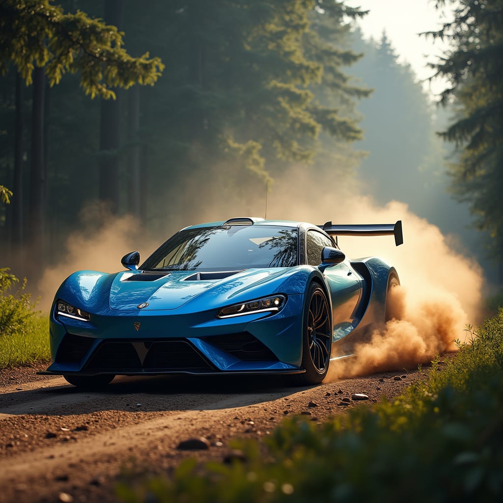 [Une Alpine A290 Rallye en action sur un circuit de rallye, montrant son design et ses caractéristiques techniques]