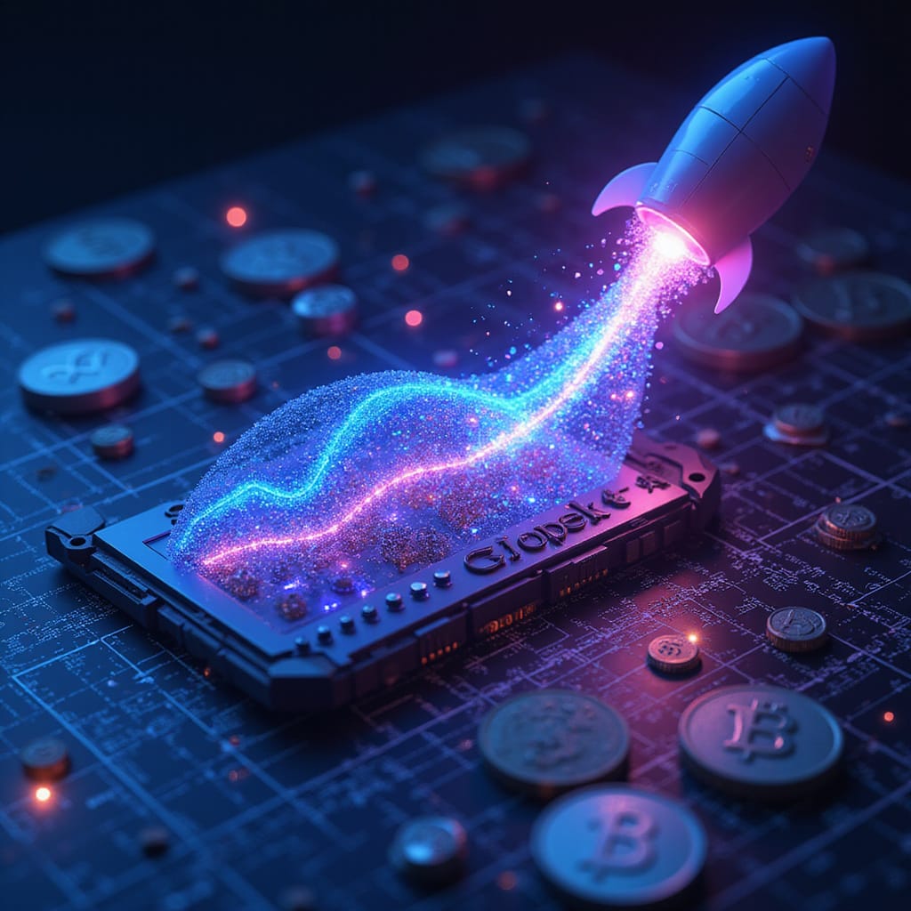 Alt-text : Illustration d’une interface Grok 4 sur smartphone avec des graphiques montrant une courbe de revenus en hausse et des icônes d’IA.