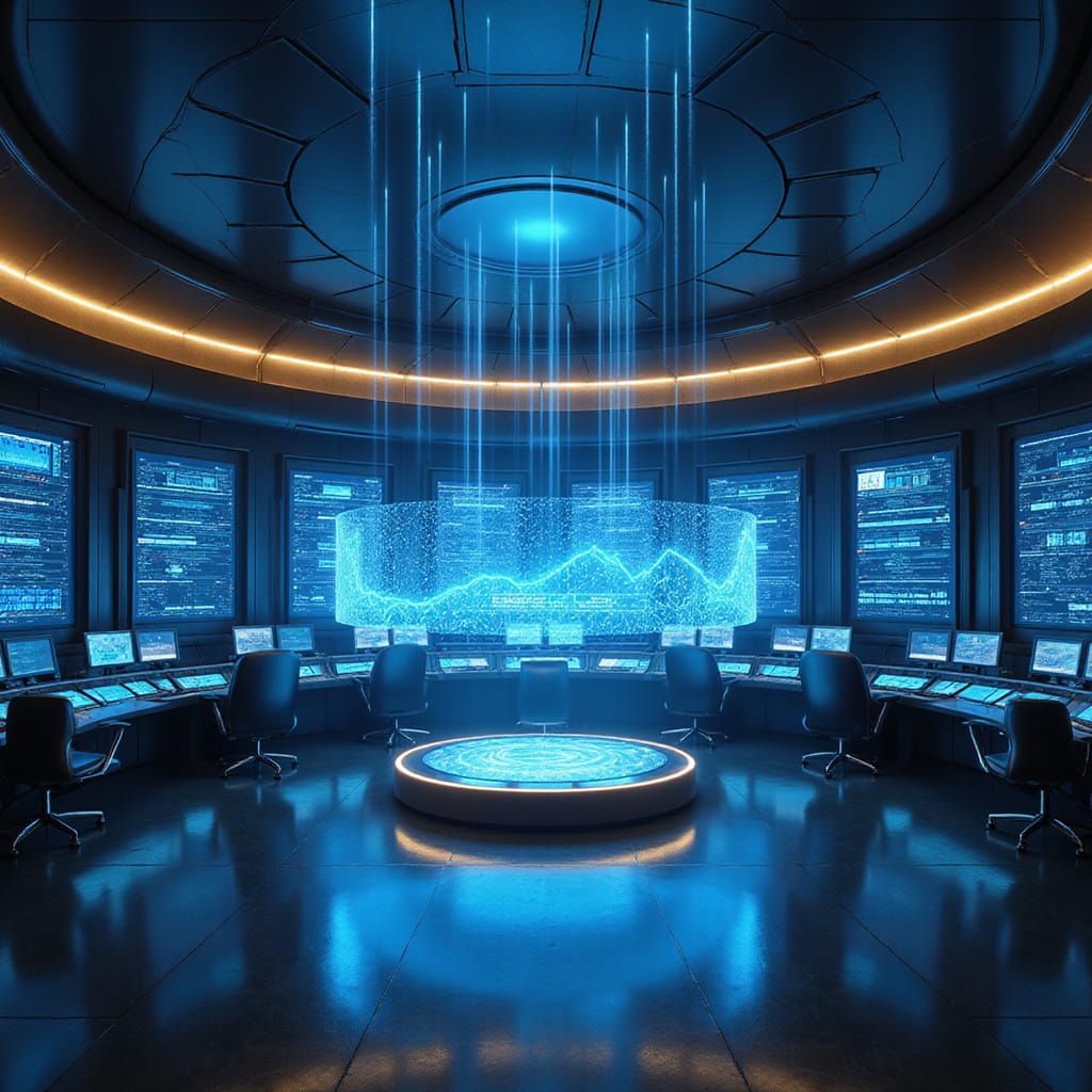 Alt-text : Illustration d’une interface Grok 4 sur smartphone avec des graphiques montrant une courbe de revenus en hausse et des icônes d’IA.