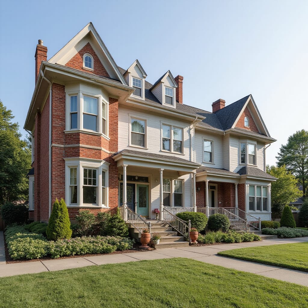 Une illustration comparant une maison en rangée et une maison individuelle, mettant en avant leurs différences architecturales et spatiales.