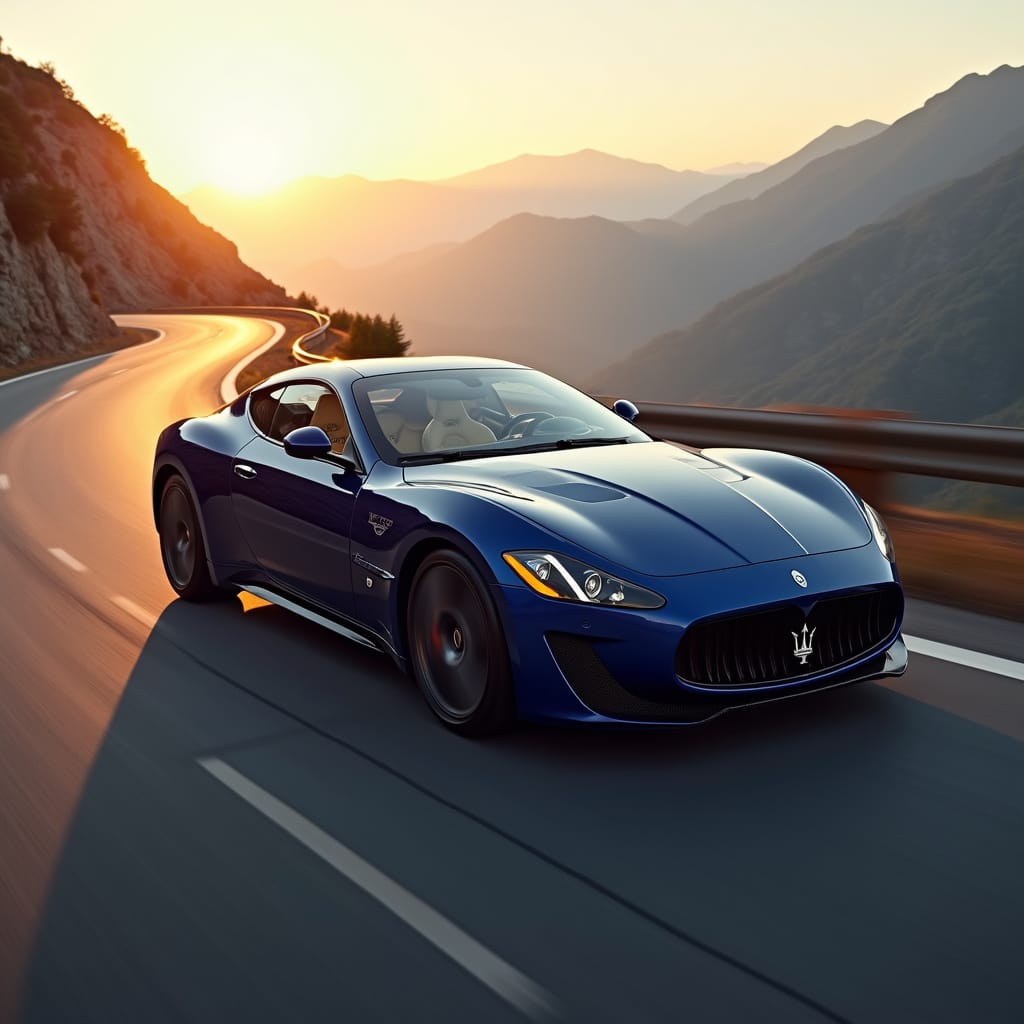 [Photo de la Maserati MCPura montrant son design avant-gardiste sur fond de circuit]