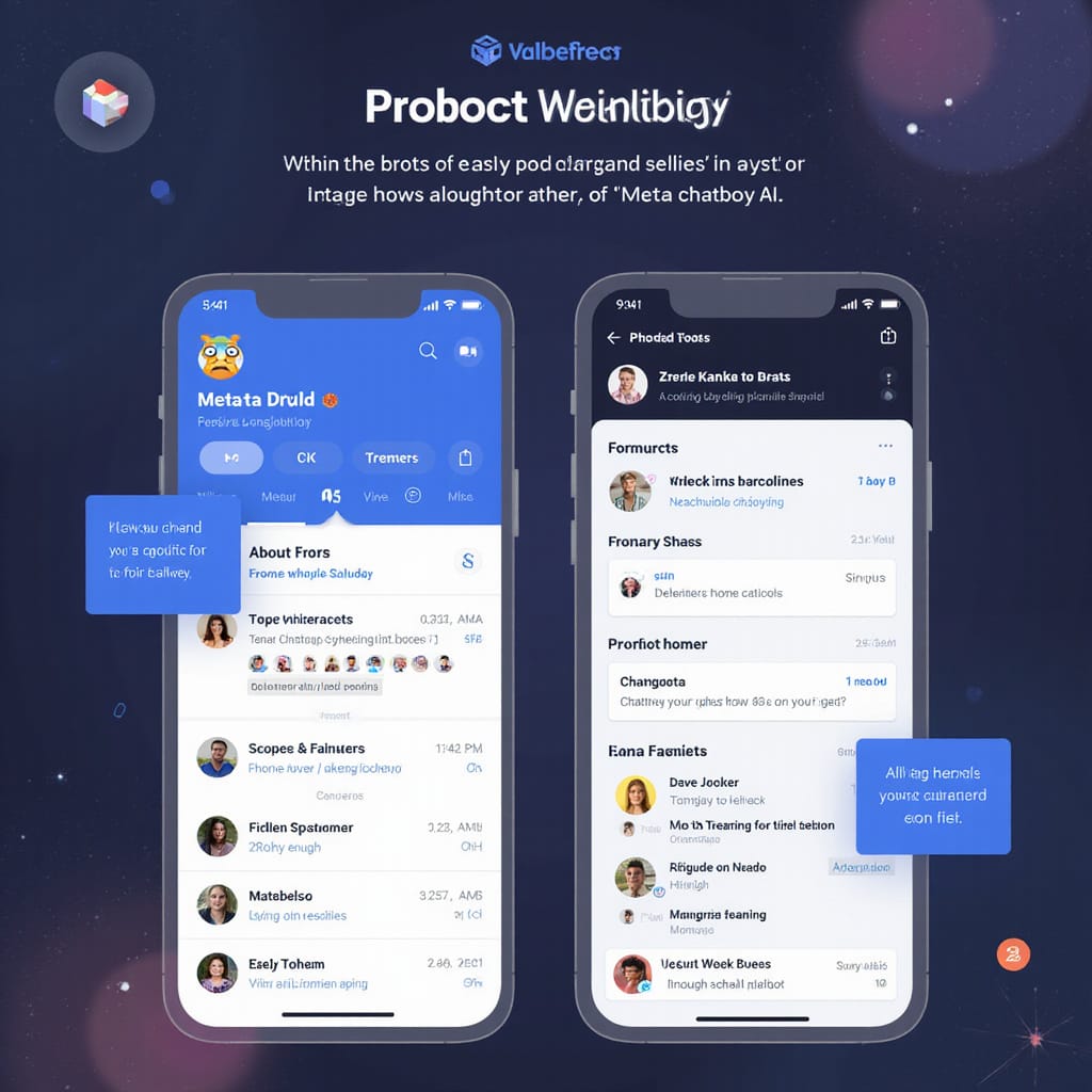Une illustration montrant une interface de chatbot sur Messenger avec des messages personnalisés sur les films et les recommandations culturelles.