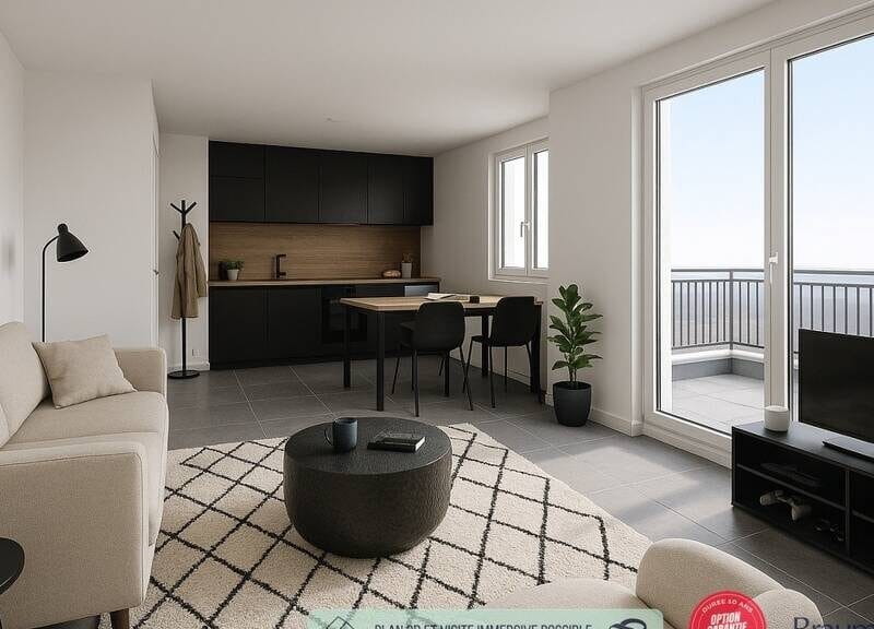 Bel appartement lumineux de 60m² avec garage et balcon