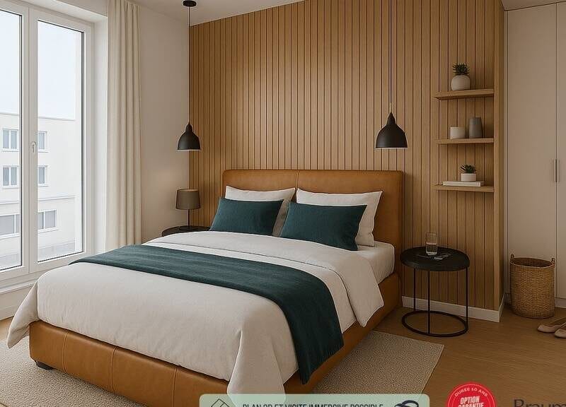 Appartement spacieux 39m², garage et balcon inclus