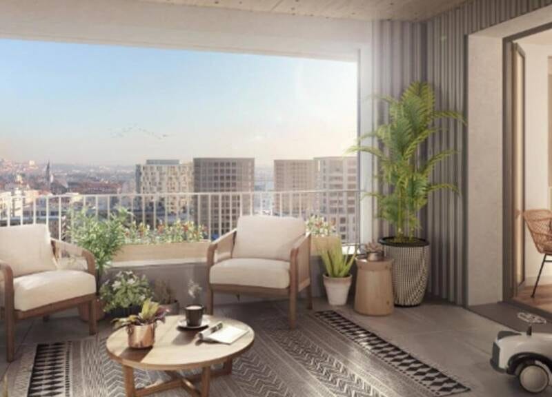 Appartement spacieux 69m² avec garage et balcon, 800000€