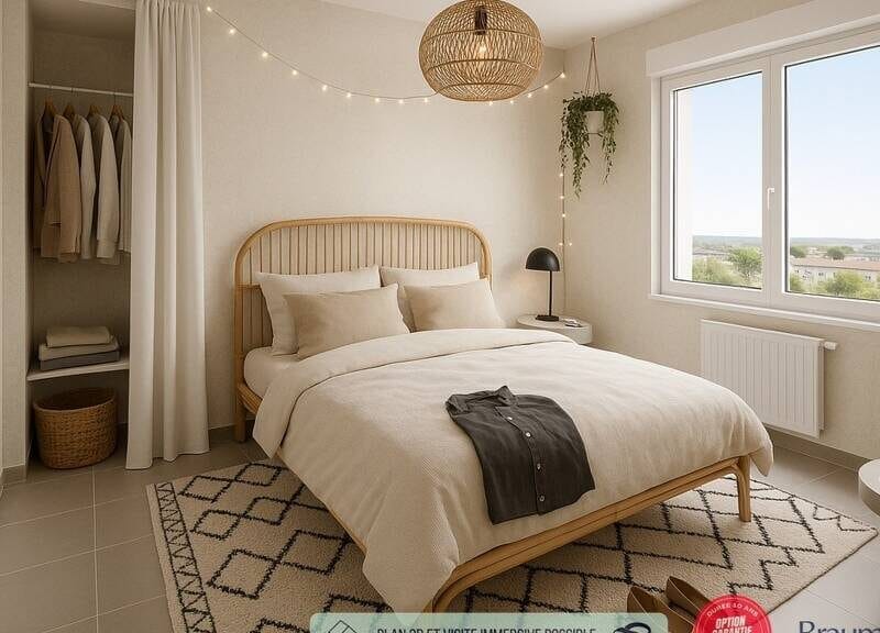 Bel appartement spacieux avec garage et balcon