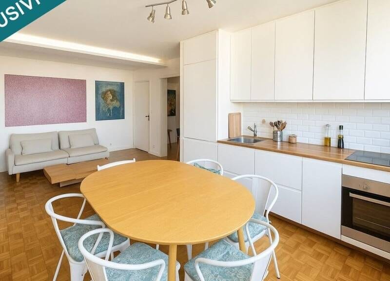 Appartement lumineux 52m² avec balcon et garage