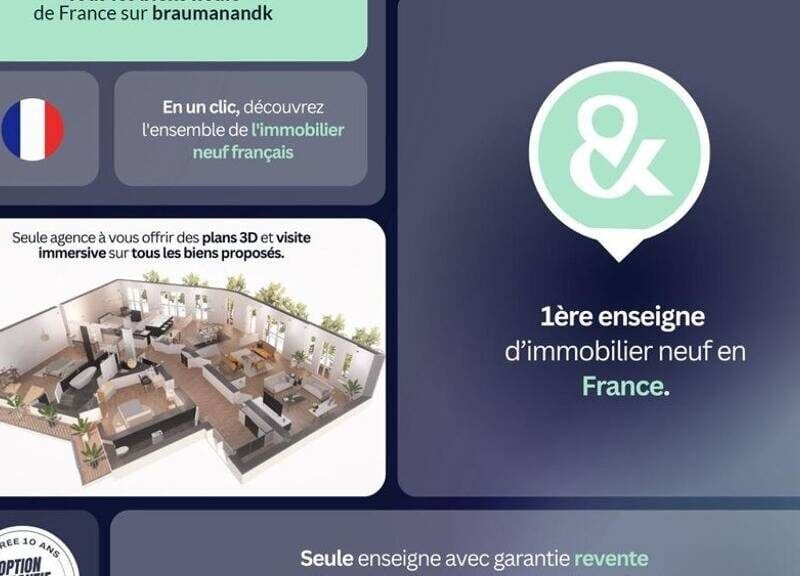 Appartement spacieux 58m2 avec garage et balcon à 230000€