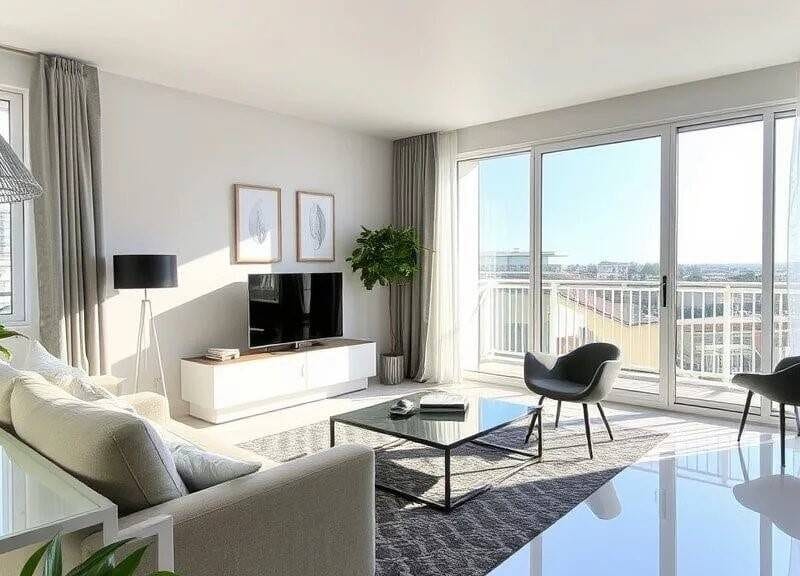 Appartement lumineux 95m² avec garage et balcon