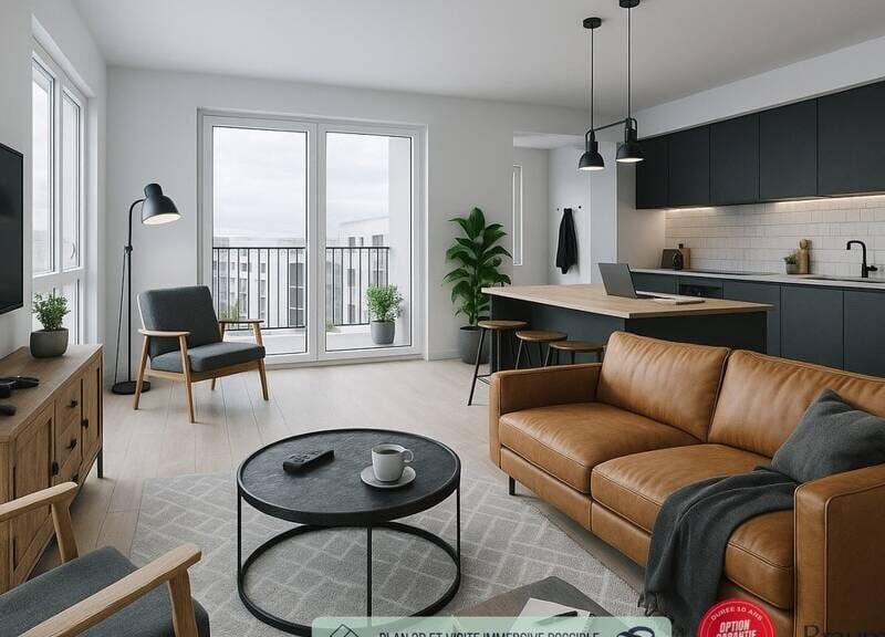 Appartement spacieux avec garage et balcon à 490000€