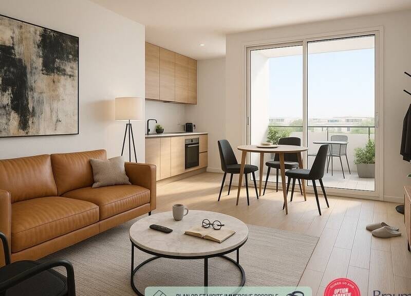 Appartement lumineux avec garage et balcon à 390000€