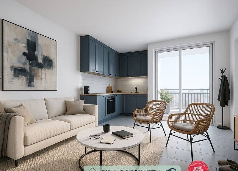 Appartement lumineux avec garage et balcon à 510000€