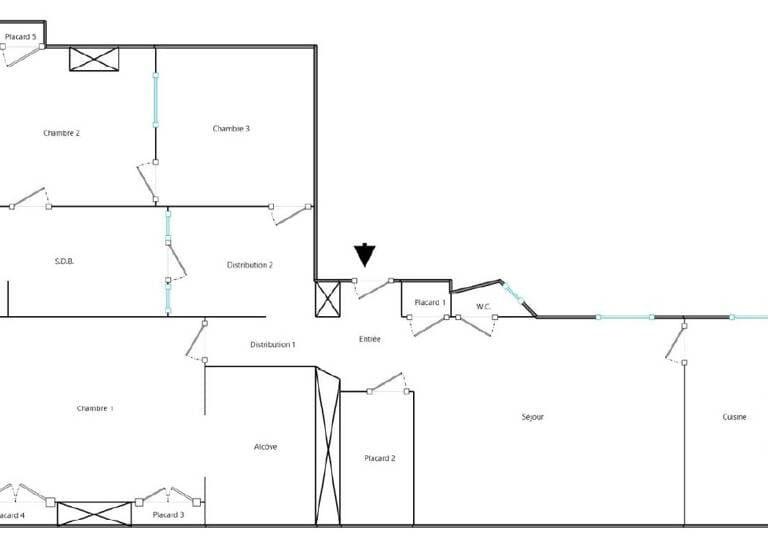 Appartement lumineux 110m² avec garage et balcon