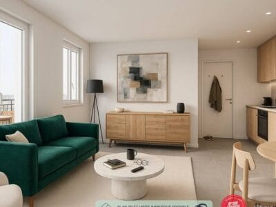 Appartement spacieux 58m2 avec garage et balcon à 230000€