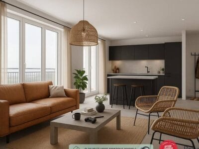 Appartement spacieux 85m² avec garage et balcon