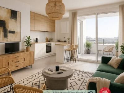 Superbe appartement lumineux avec balcon et garage