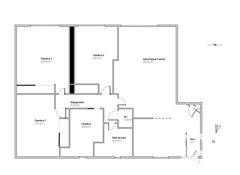 Appartement spacieux avec garage et balcon à 700000€