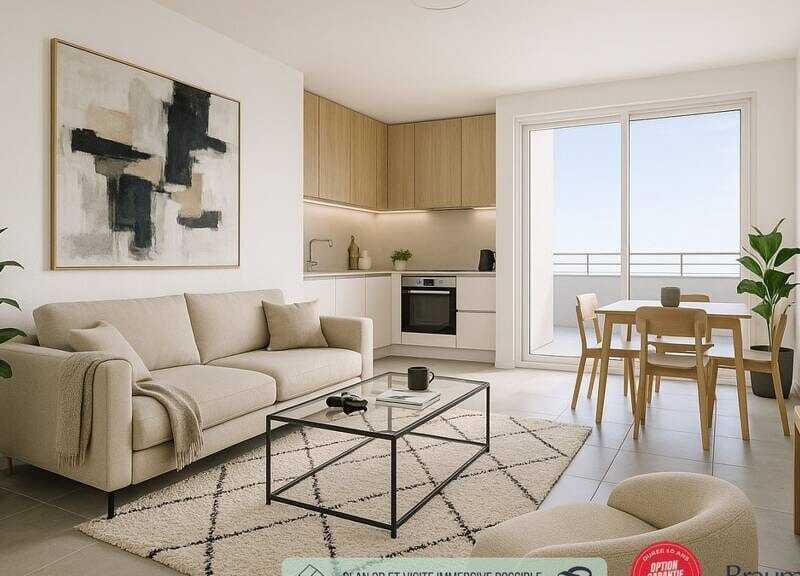 Appartement lumineux avec garage et balcon à 320000€