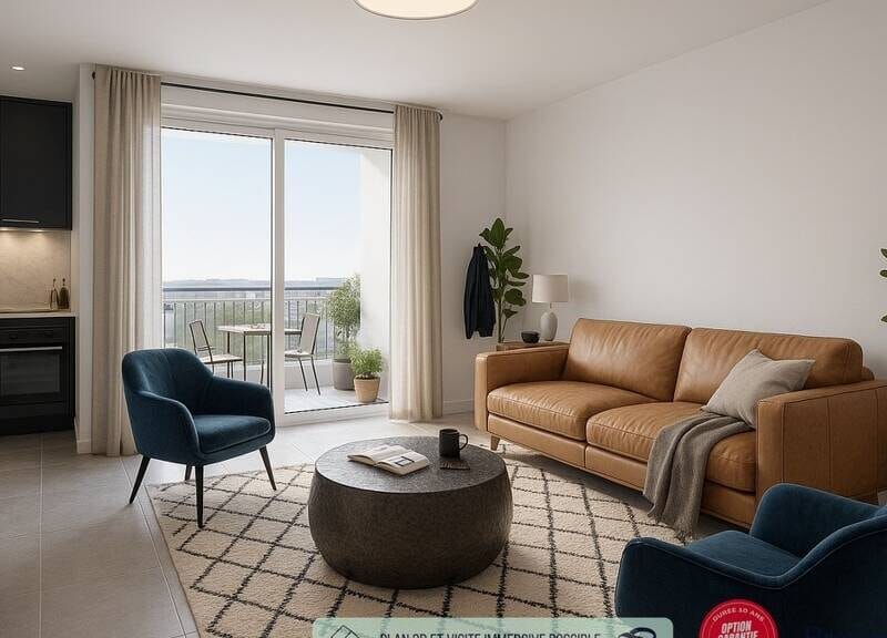 Appartement lumineux avec garage et balcon à 250000€