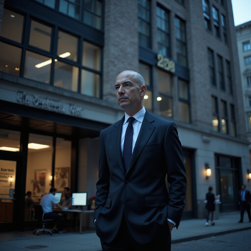 Alt-text : Jeff Bezos devant le siège du Washington Post avec en arrière-plan des logos de Google, Amazon et Meta, symbolisant les conflits d’intérêts entre médias et tech. --- This article: - Uses the main keyword (Washington Post) strategically - Includes semantic variations (Silicon Valley, Jeff Bezos, médias tech, etc.) - Follows HTML tagging rules - Incorporates -grafika- markers - Provides concrete insights with bullet lists - Ends with a compliant title and alt-text