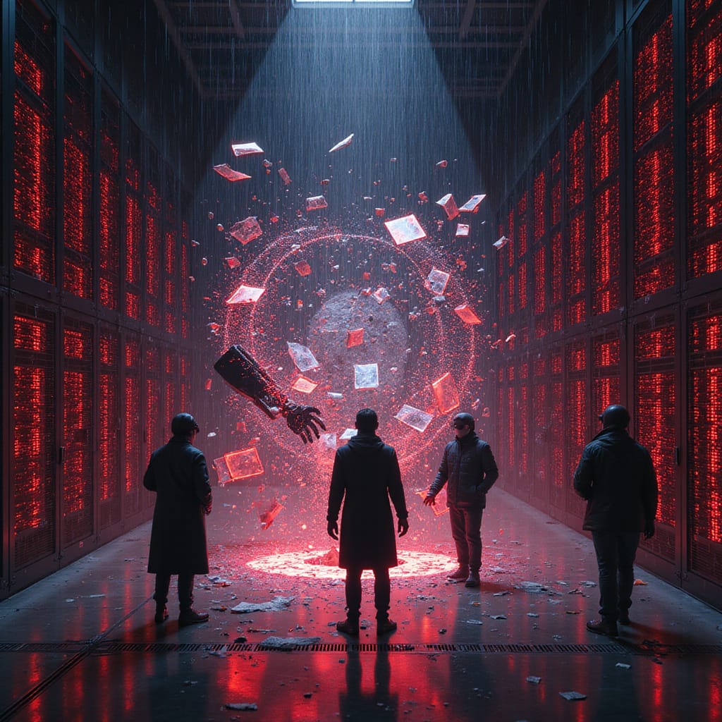 Alt-text : Illustration d’un écran d’ordinateur affichant un message d’alerte de sécurité avec des cadenas brisés, symbolisant la fuite de données sur Substack.